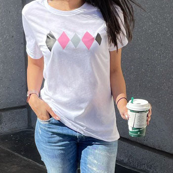 Flowy Argyle Multi Triblend